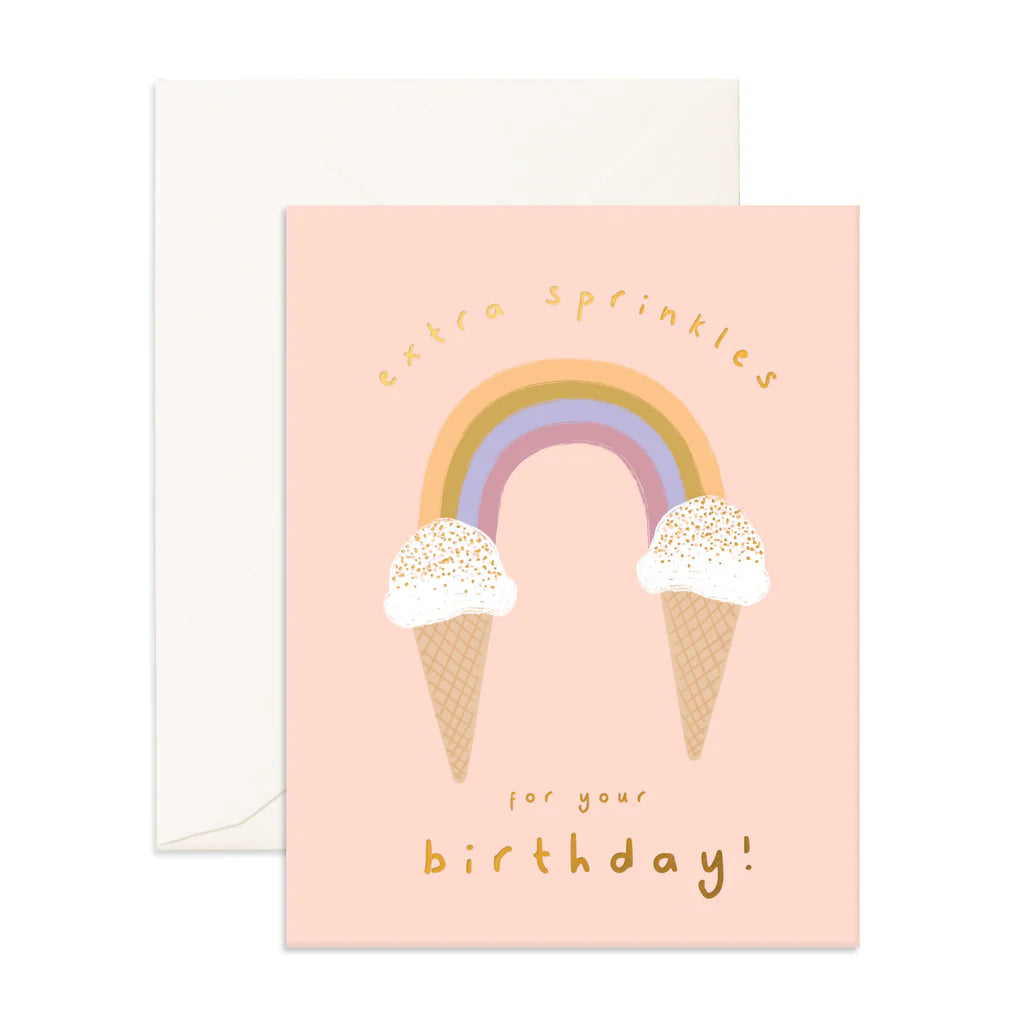 Fox & Fallow | Extra Sprinkles Rainbow Cone