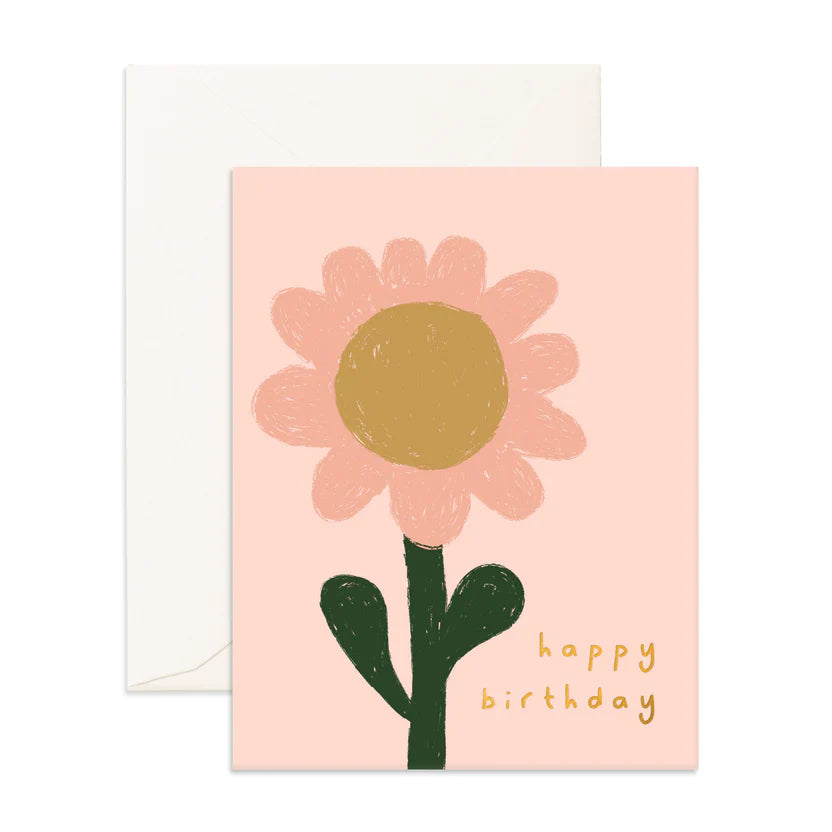 Fox & Fallow | Happy Birthday Sunflower Card