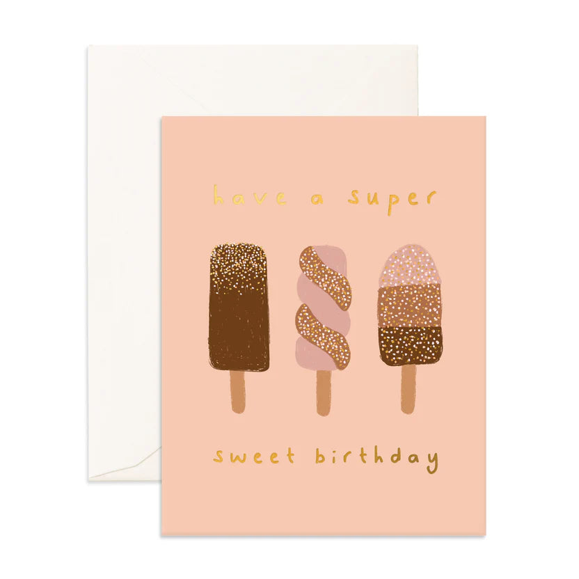 Fox & Fallow | Sweet Ice Creams Super Birthday Card