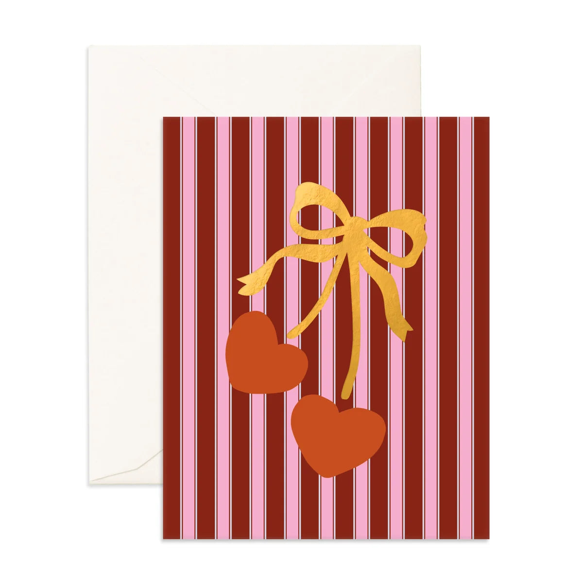 Fox & Fallow | Cherry Bow Greeting Card
