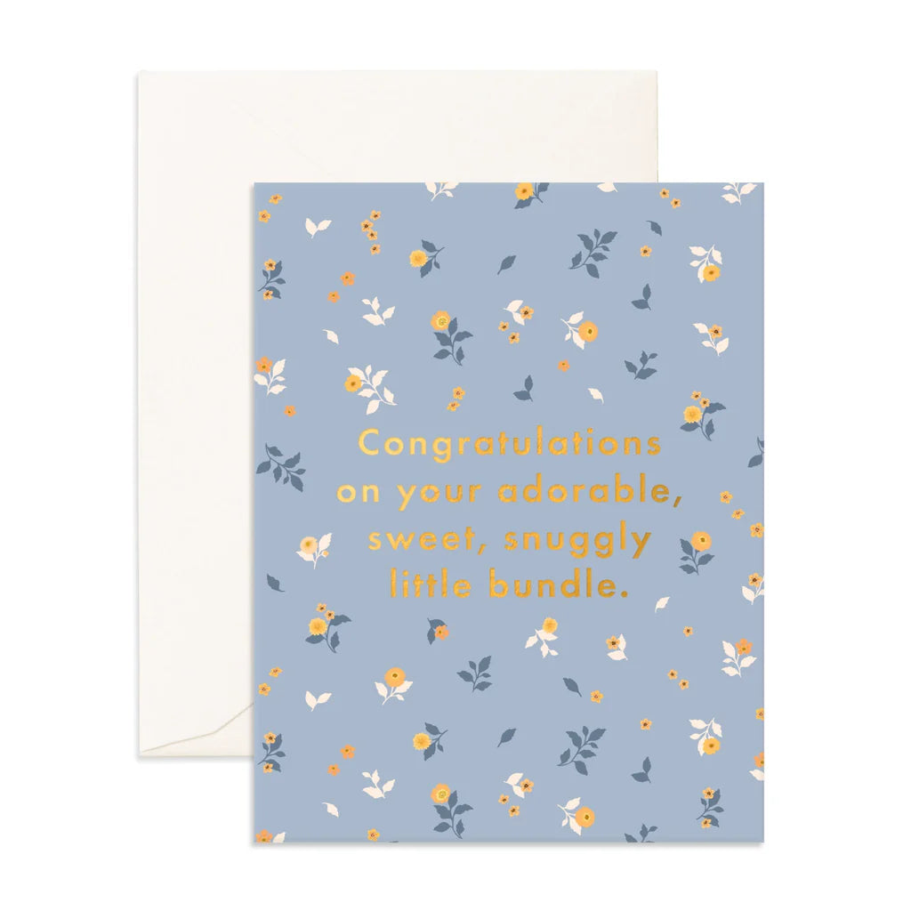 Fox & Fallow | Snuggly Bundle Broderie Greeting Card