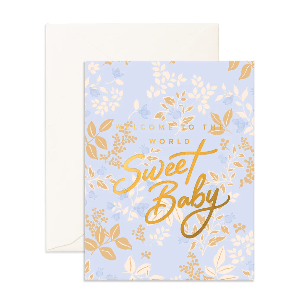 Fox & Fallow | Welcome Sweet Baby Maple Greeting Card