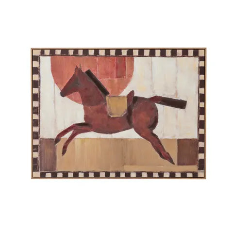 'GIDDYUP' Ash Frame - Oil Canvas