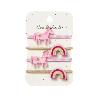 Rockahula | Pink Pony / Stripy Ponies Elastics