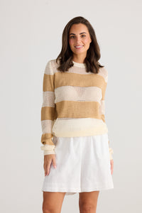 Shanty | Cayman Knit - Taupe Stripe