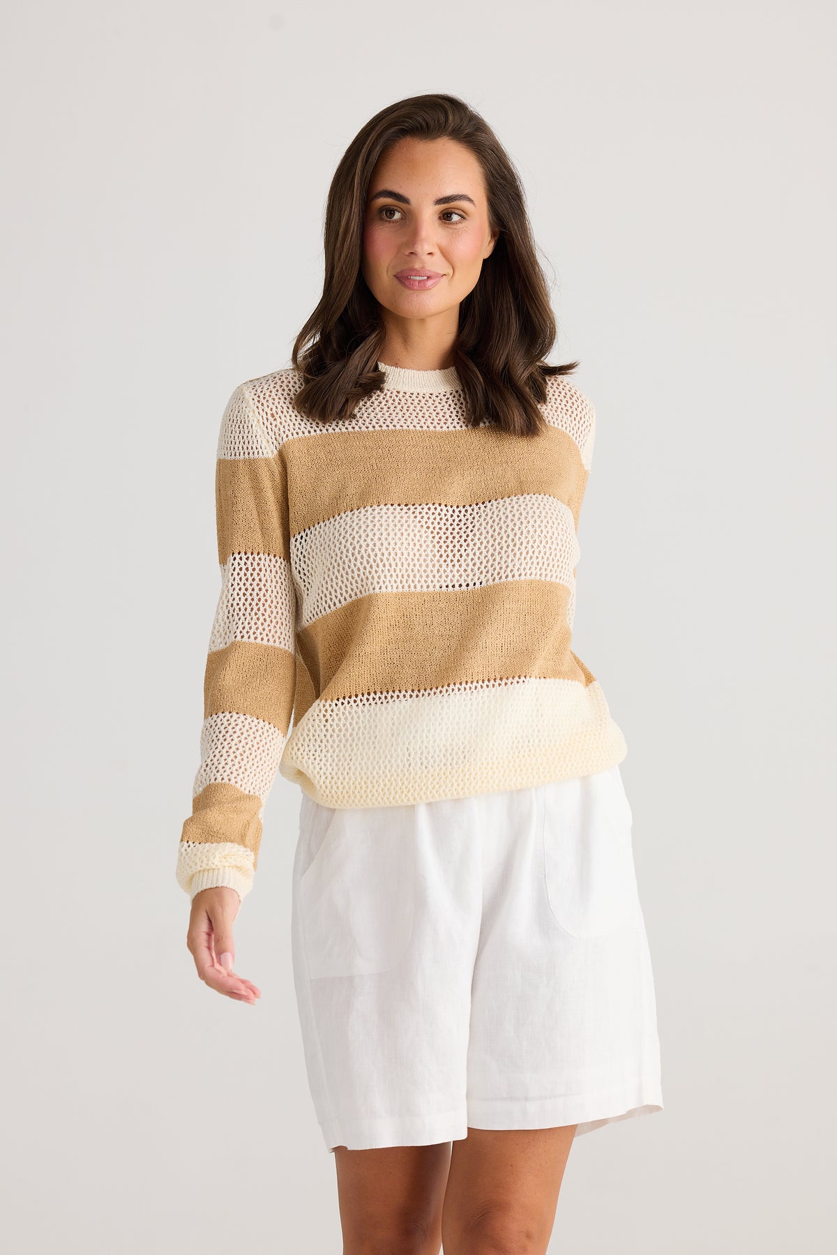 Shanty | Cayman Knit - Taupe Stripe