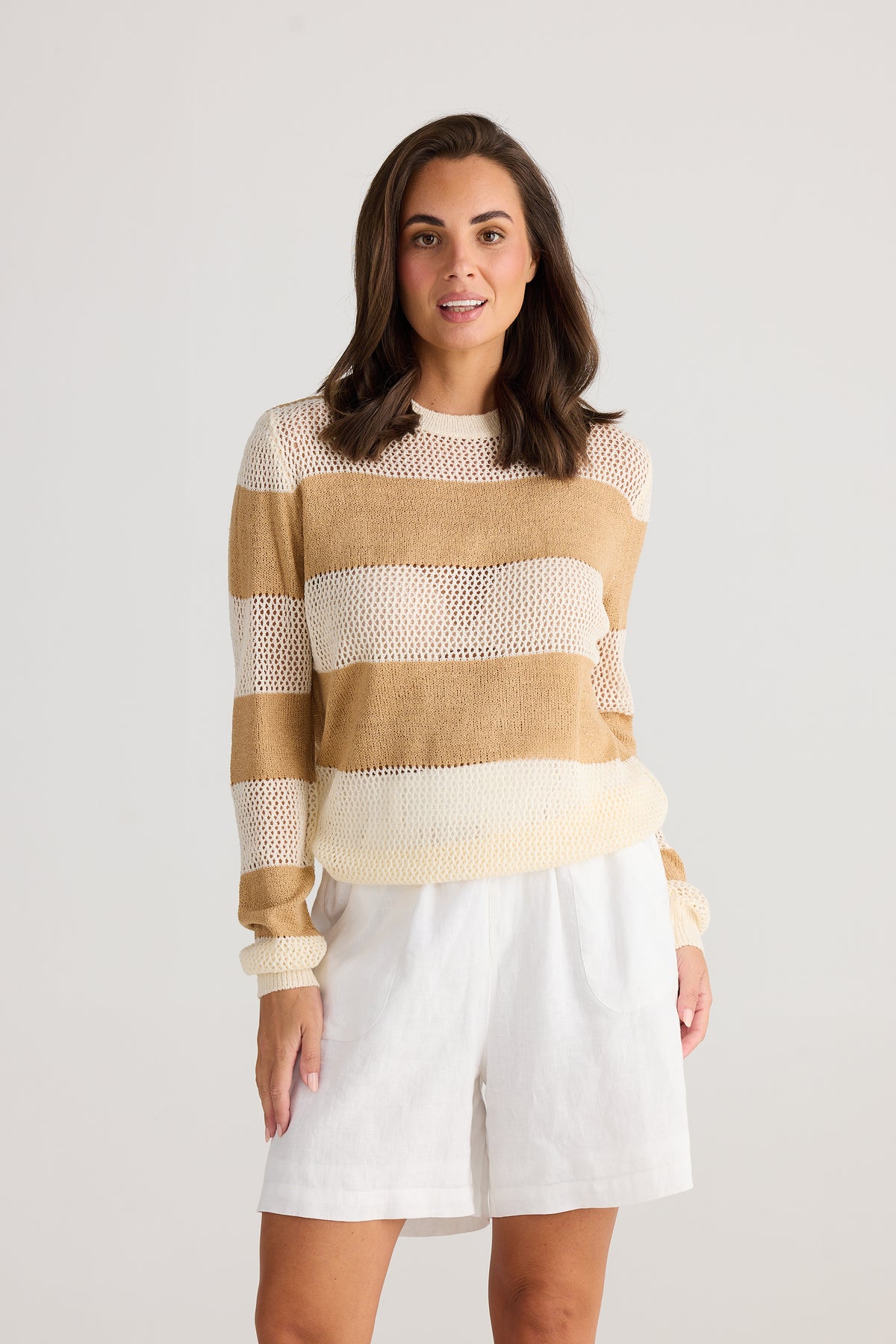 Shanty | Cayman Knit - Taupe Stripe