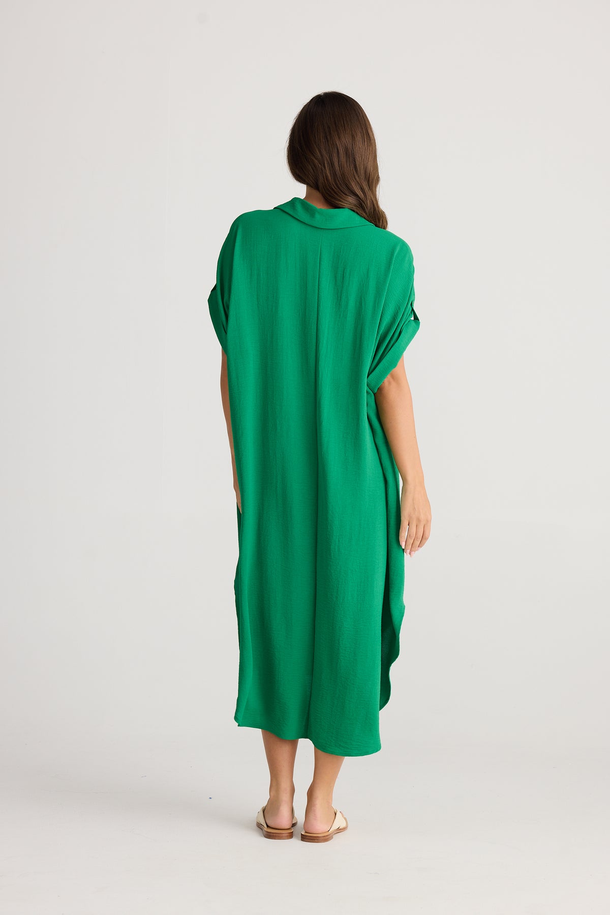 Holiday | Canal Overshirt Dress - Jade