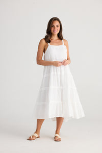 Holiday | Alita Dress - White Gauze