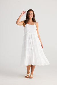 Holiday | Alita Dress - White Gauze