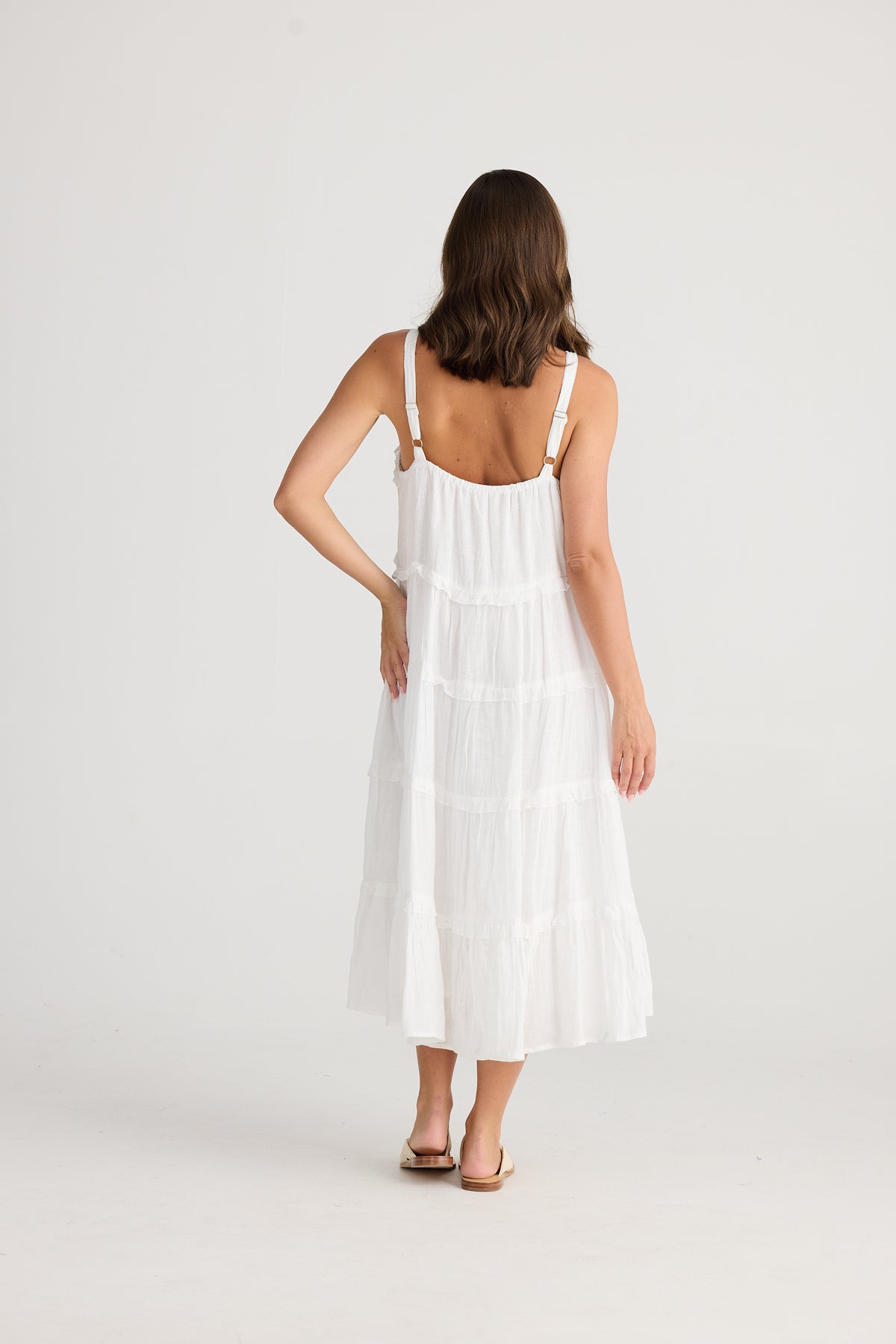 Holiday | Alita Dress - White Gauze