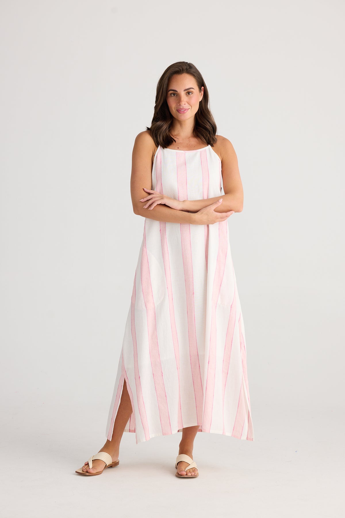 Holiday | Cliffside Maxi Dress - Candy Stripe