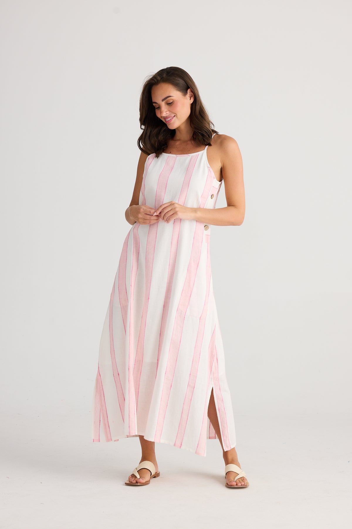 Holiday | Cliffside Maxi Dress - Candy Stripe