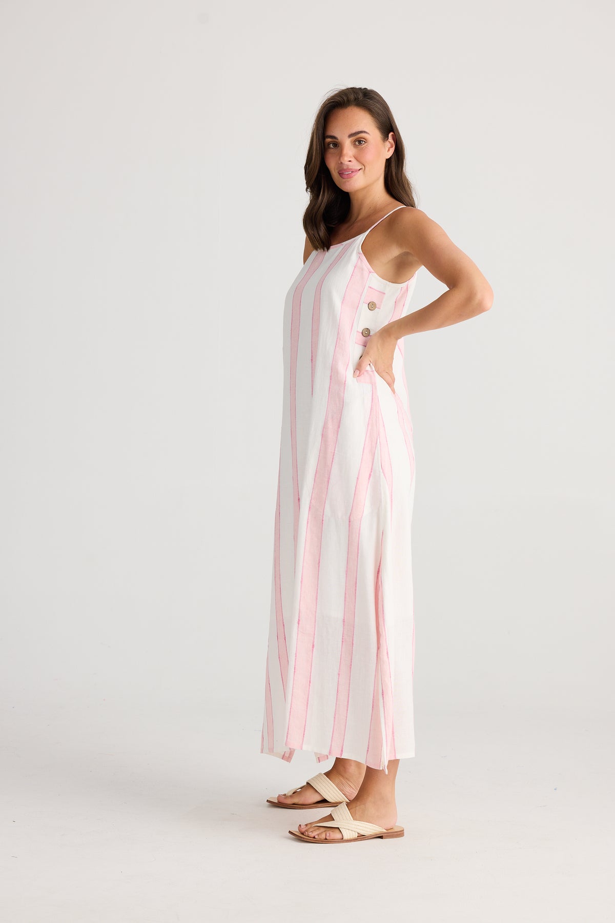 Holiday | Cliffside Maxi Dress - Candy Stripe