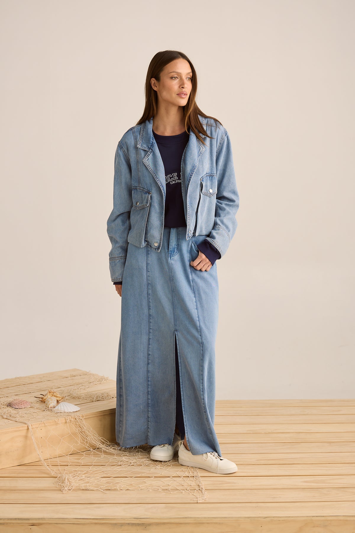 Holiday | Cruise Skirt - Blue Wash