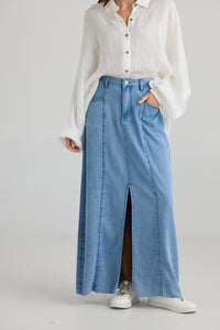 Holiday | Cruise Skirt - Blue Wash