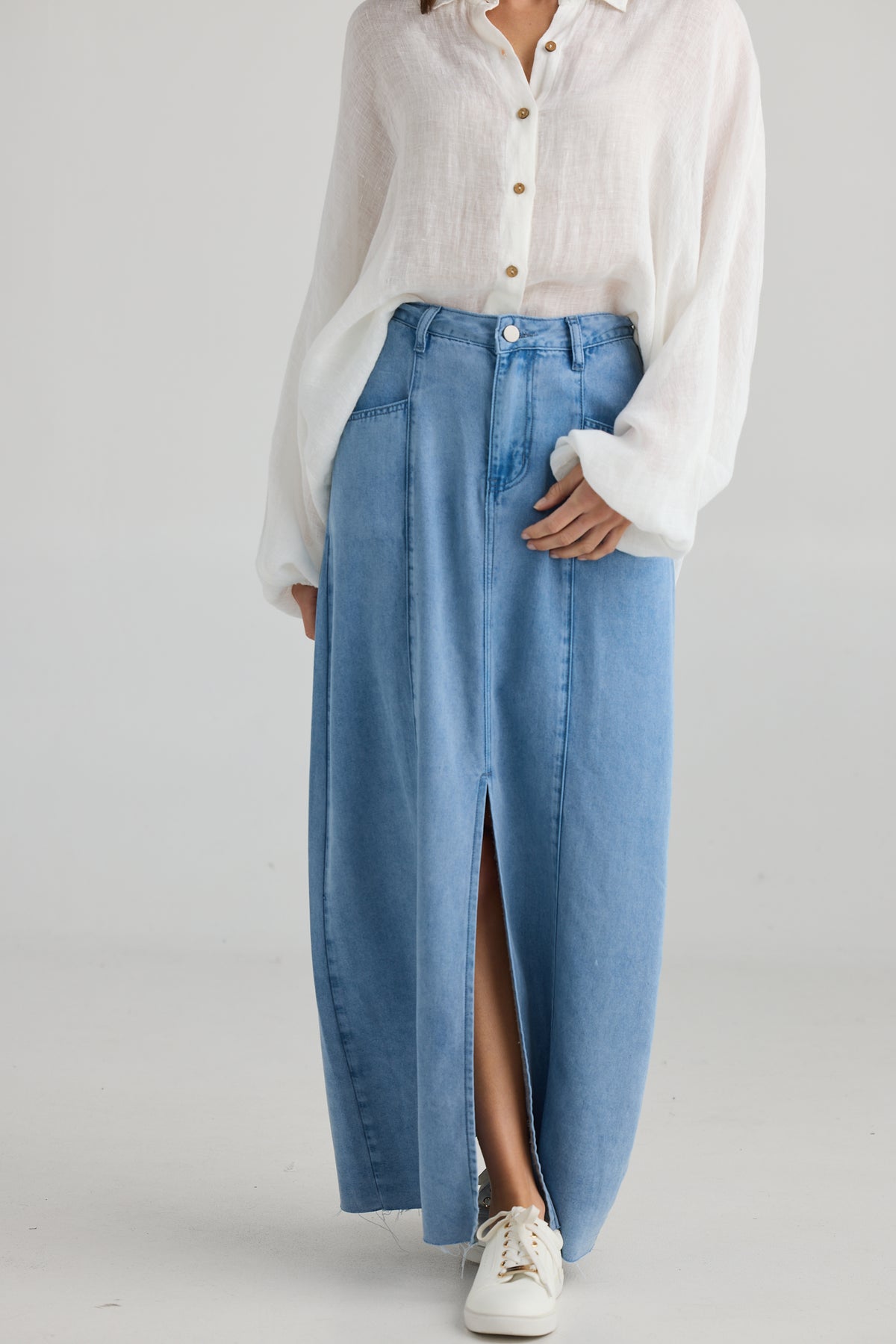 Holiday | Cruise Skirt - Blue Wash
