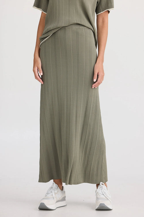 Holiday | Bungalow Knit Skirt - Moss