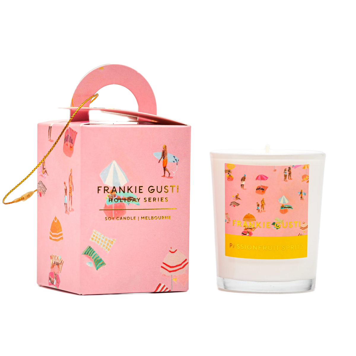Franki Gusti | Holiday Series Ornament Candle - Passionfruit Spritz
