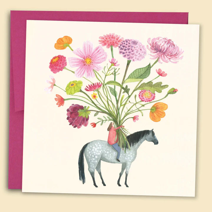 Papernest | Flowers On Horseback Card