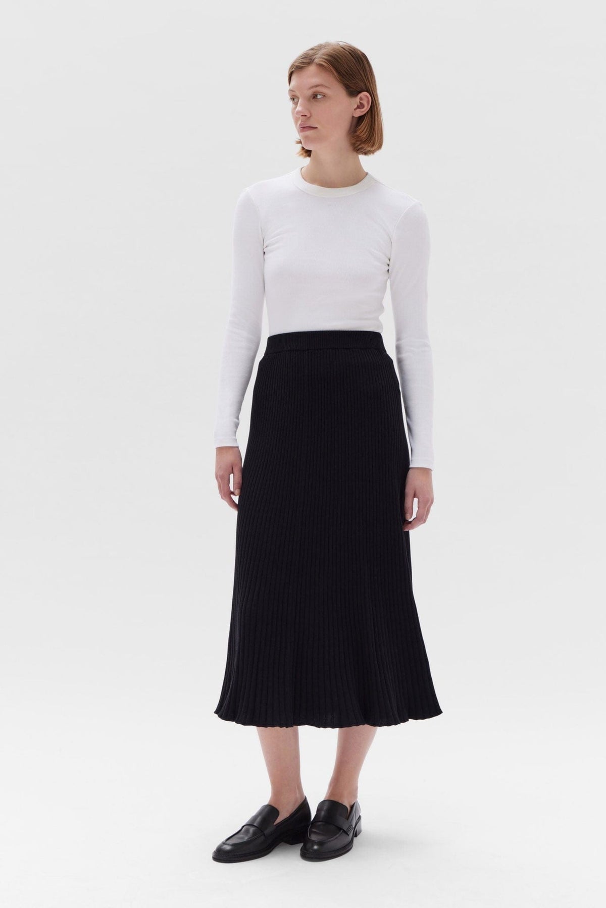 Assembly Label | Freya Knit Skirt- Black