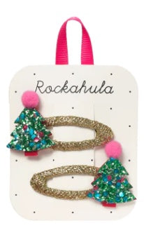 Rockahula | Christmas Tree Glitter Clips