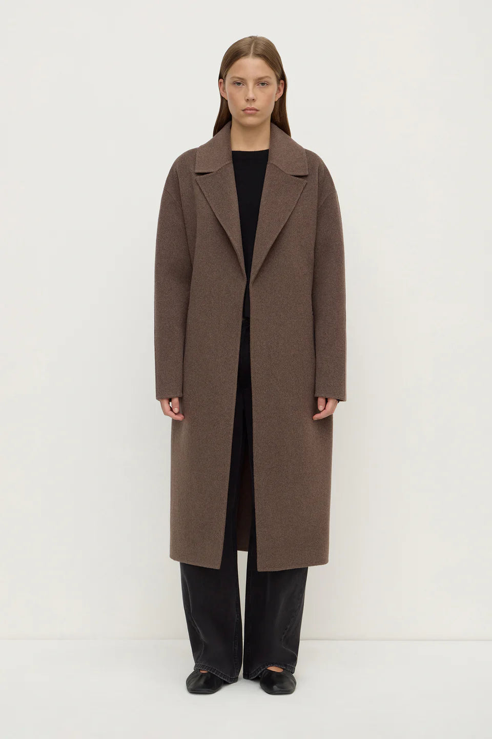 Assembly Label | Ivy Wool Coat - Cocoa Marle