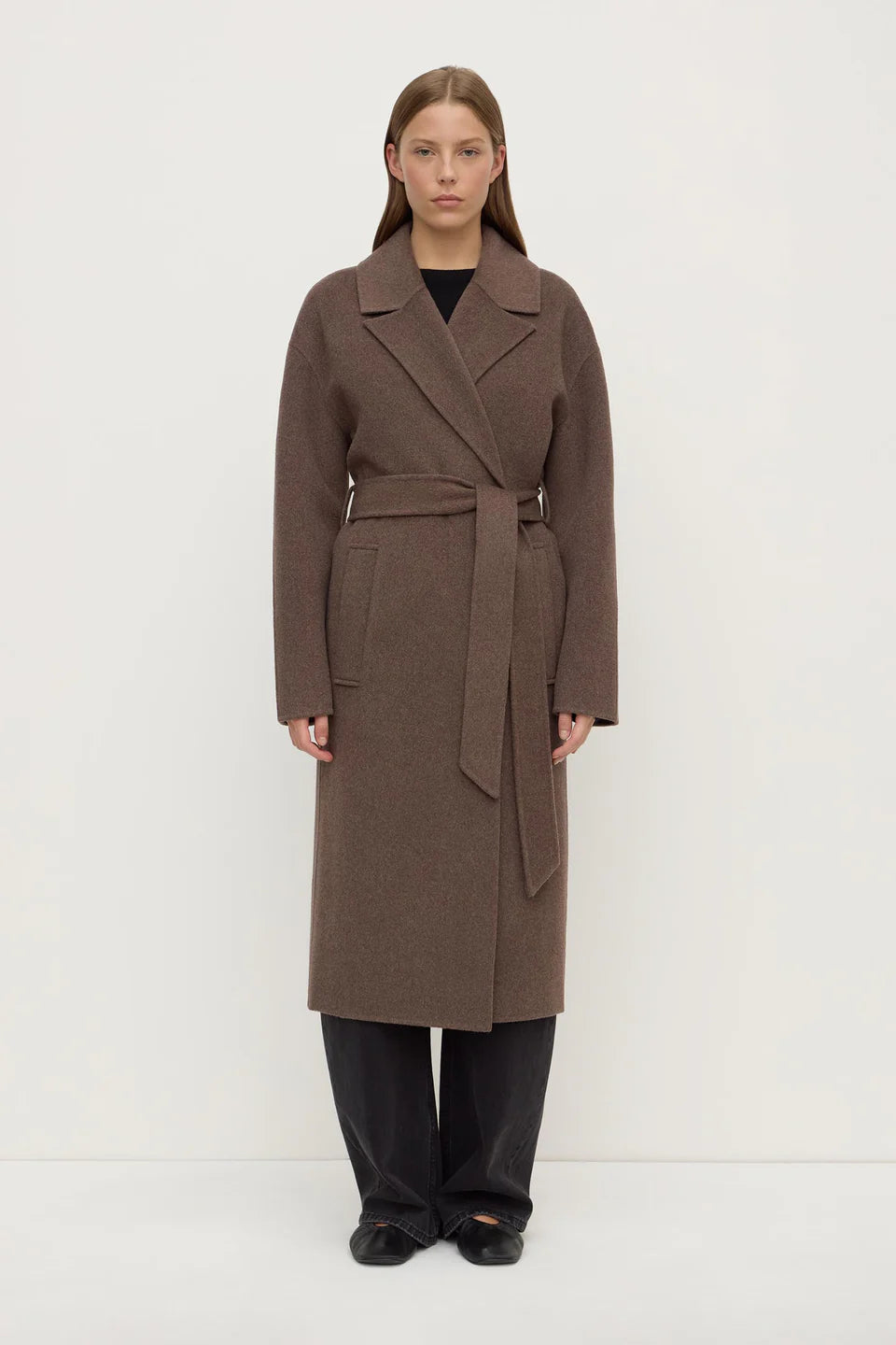 Assembly Label | Ivy Wool Coat - Cocoa Marle