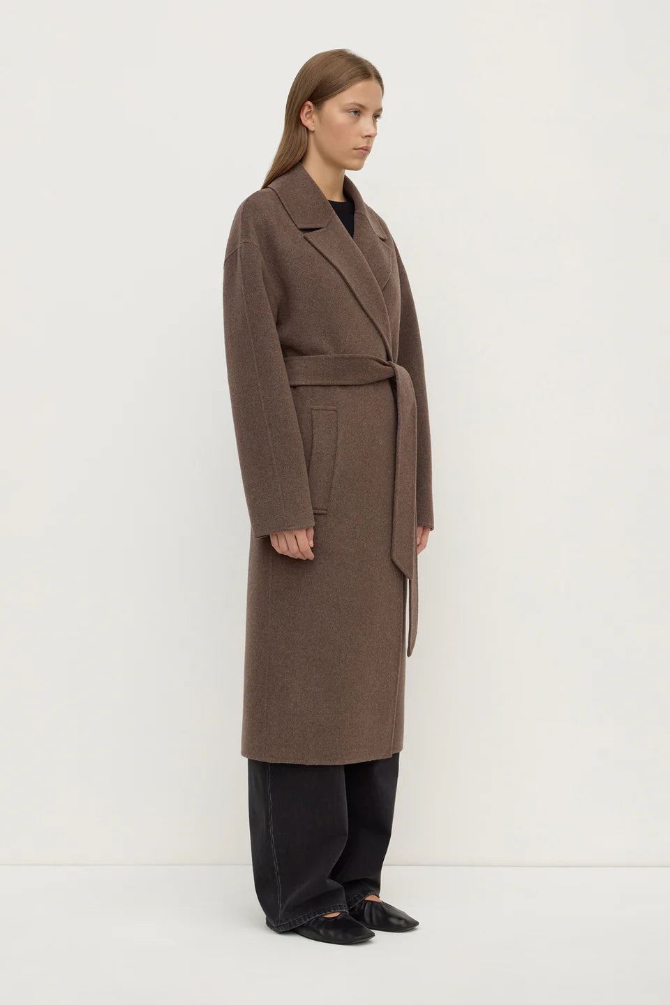 Assembly Label | Ivy Wool Coat - Cocoa Marle