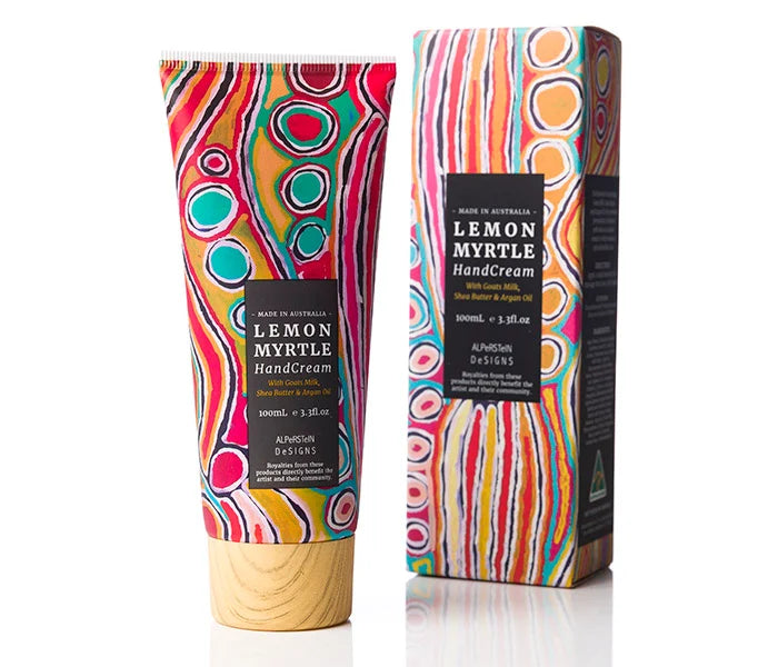 Lemon Myrtle Hand Cream - Artwork by Judy Napangardi Watson