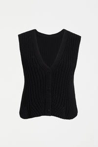 Elk | Kupa Knit Vest - Black