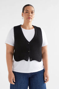 Elk | Kupa Knit Vest - Black