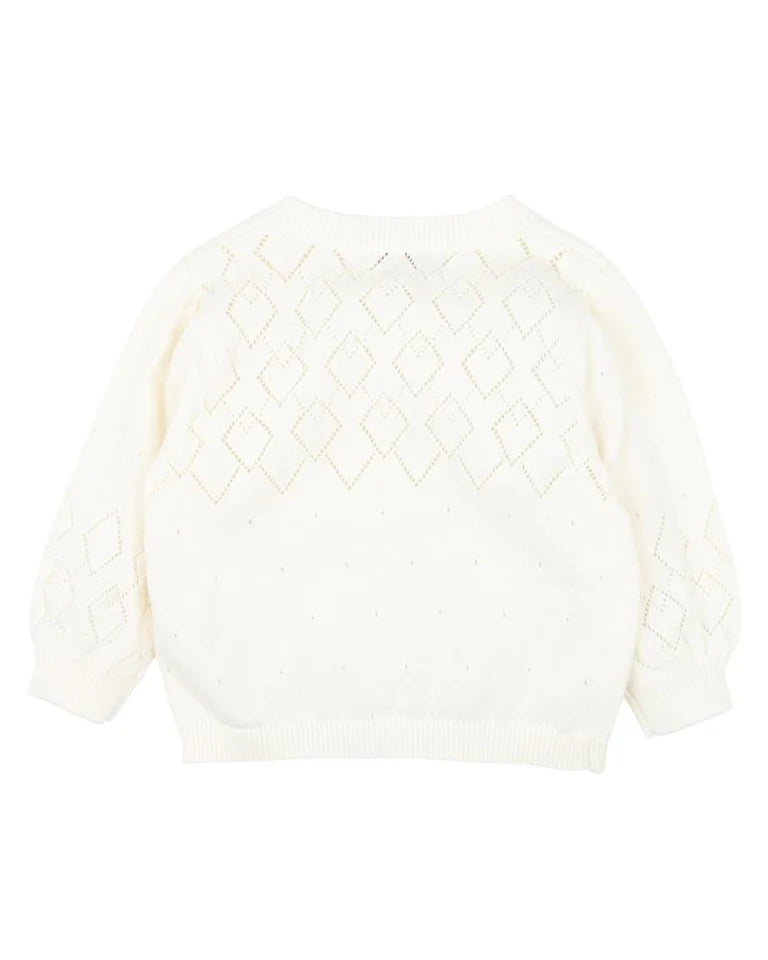 Fox & Finch | Cloud Pointelle Knitted Cardigan