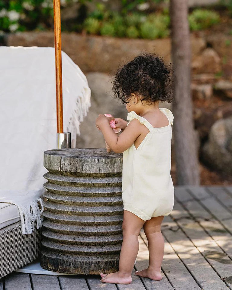 Bebe | Palm Cove Crochet Flower Knitted Bodysuit