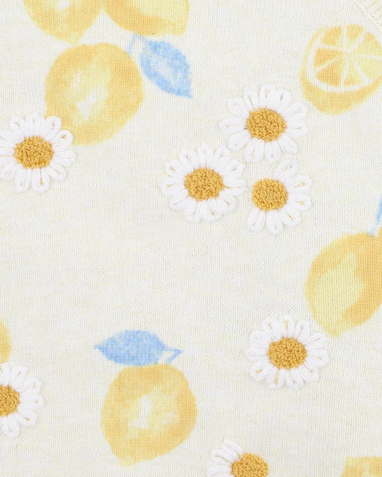 Fox & Finch| Piccolina Organic Lemon Bodysuit
