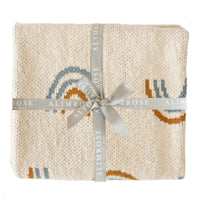 Alimrose | Rainbow Baby Blanket Blue