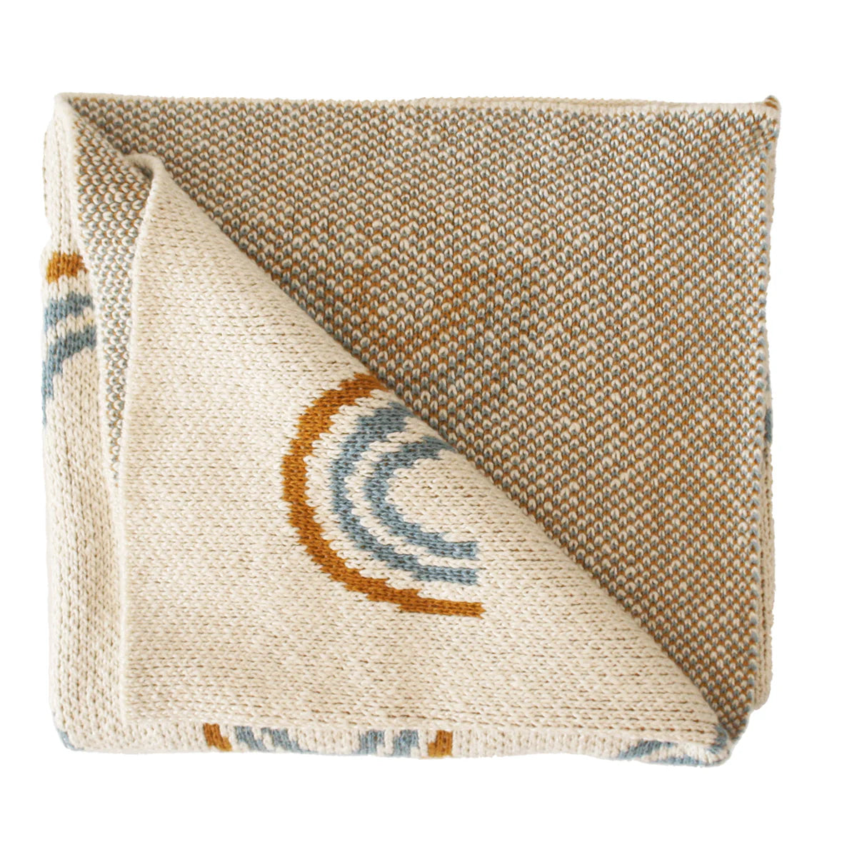 Alimrose | Rainbow Baby Blanket Blue