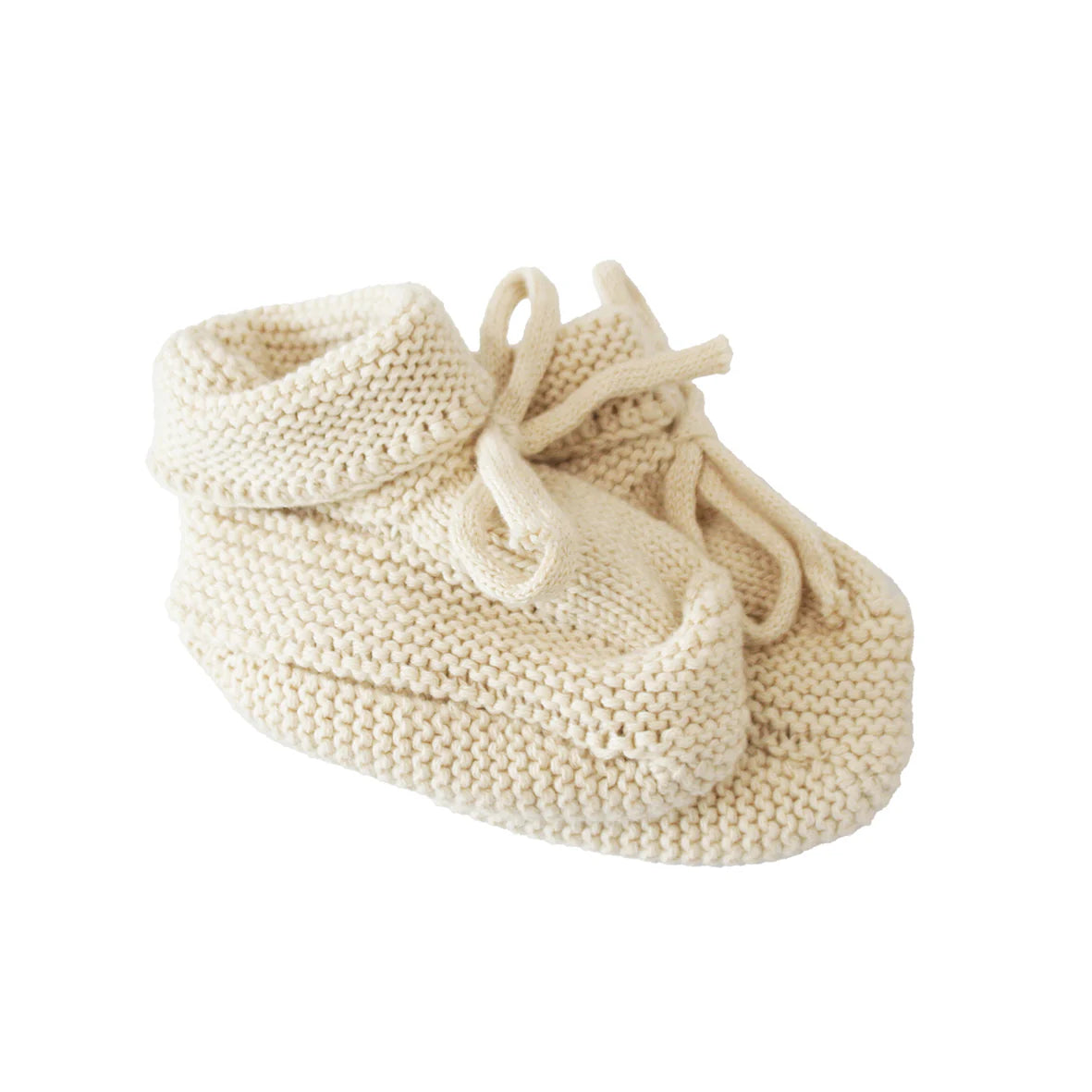Alimrose | Knit Baby Booties - Natural