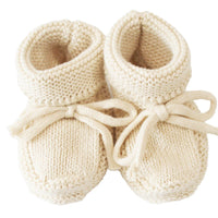 Alimrose | Knit Baby Booties - Natural