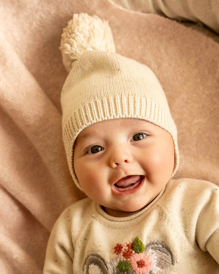 Fox & Finch | Charlie Knitted Beanie - Cream Speckle