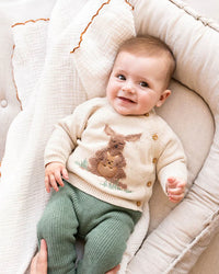 Bebe | Charlie Kangaroo Organic Knitted Cardigan