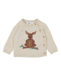 Bebe | Charlie Kangaroo Organic Knitted Cardigan