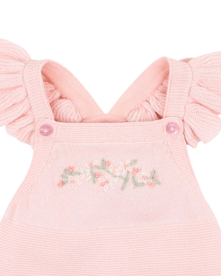 Bebe | Madelyn Embroidered Organic Knitted Bodysuit