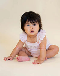 Bebe | Madelyn Embroidered Organic Knitted Bodysuit