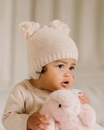 Bebe | Olive Pom Pom Knitted Beanie