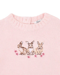 Bebe | Winnie Embroidered Bunny Knitted Jumper