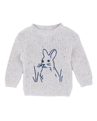 Bebe | Bunny Hand Embroidered Knit Jumper