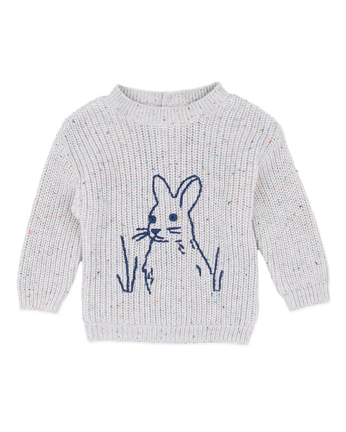 Bebe | Bunny Hand Embroidered Knit Jumper