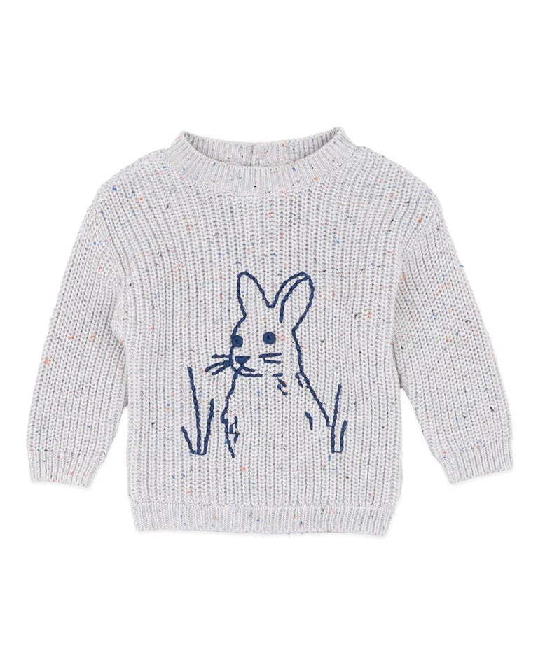 Bebe | Bunny Hand Embroidered Knit Jumper