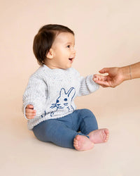 Bebe | Bunny Hand Embroidered Knit Jumper